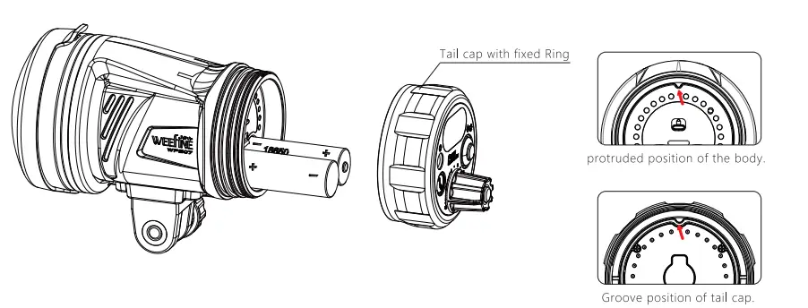 WEEFINE WFS07 Strobe Light - battery