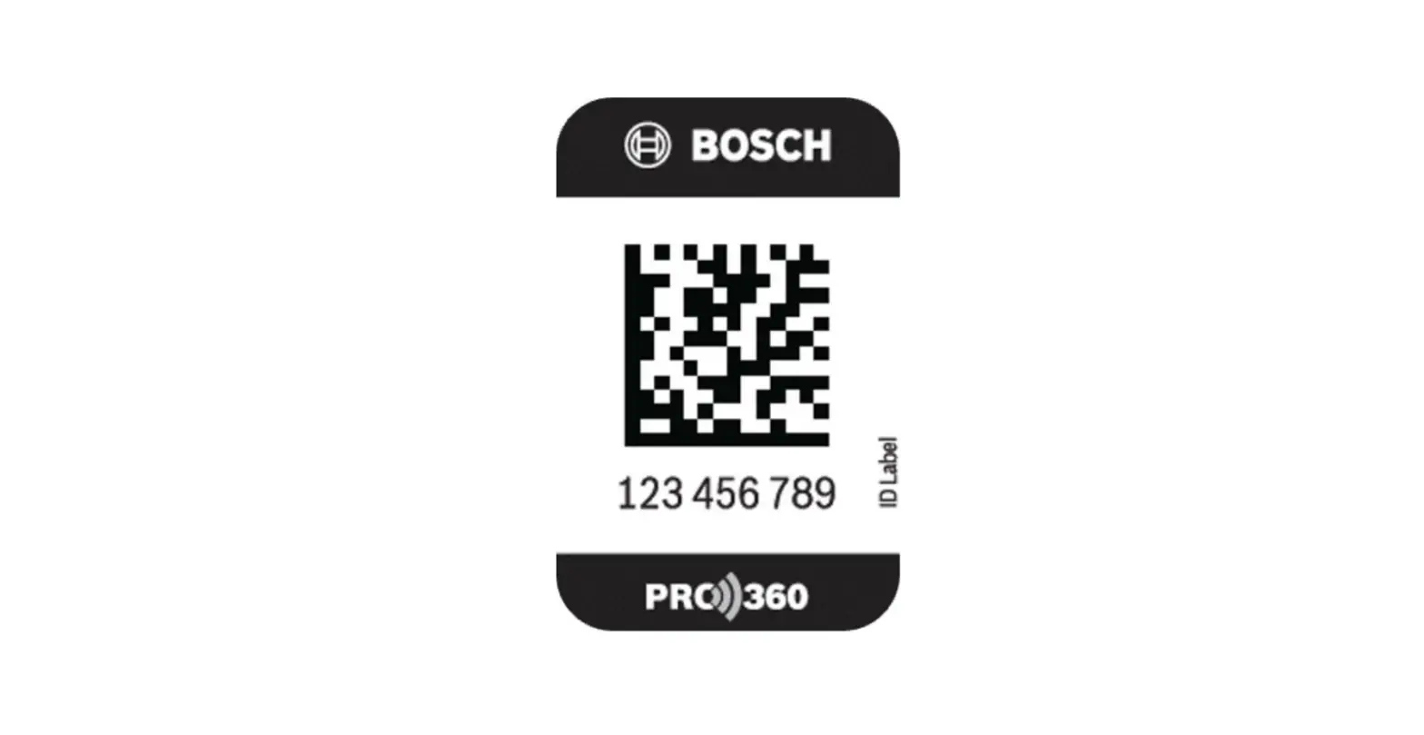 Bosch Pro360 Id Label User Manual