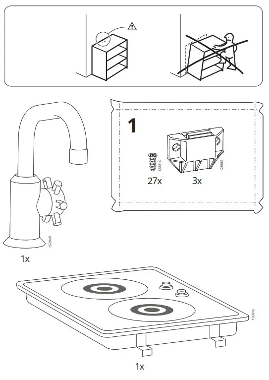 IKEA DUKTIG Mini-kitchen Birch - Fig 1