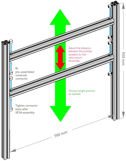 Assembling of the upper part