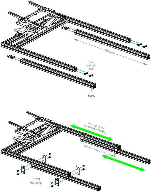 Assembling the VESA mount