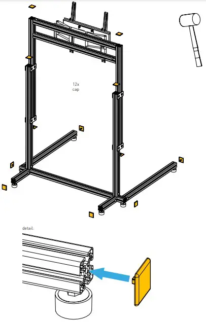 Assembling the VESA mount