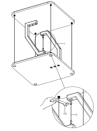 V I V O-STAND-TEN02B-Speaker-Mounts-and-Stands-FIG-8