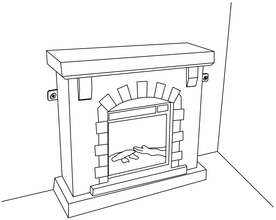EDYO LIVING VCSFP-40-GR Freestanding Faux Stone Infrared Electric Fireplace
