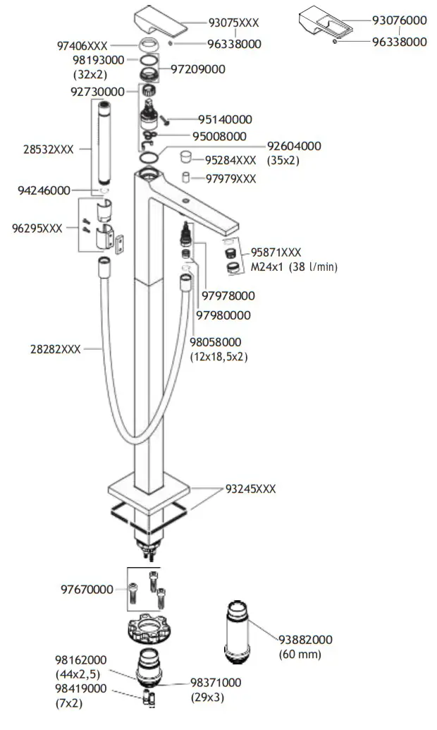 hansgrohe 74532000 Metropol Bath Mixers - overview 16