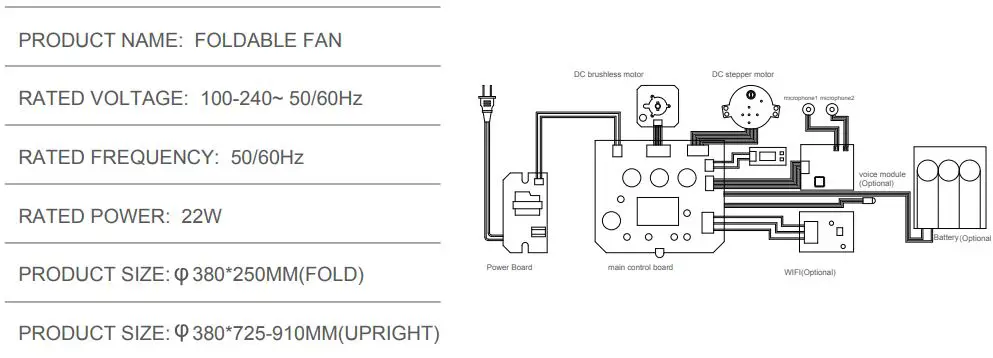 Airdog F12 Foldable Fan-fig10