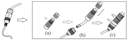 GeoVision Inc TMEB-QG-A GV-IP Thermal Camera User Guide - Drill the screw holes and the cable hole on the ceiling according