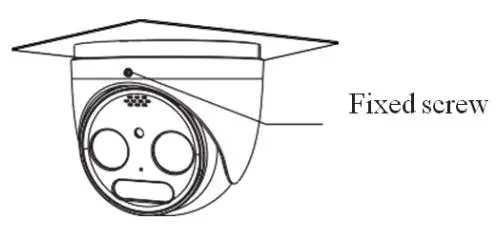 GeoVision Inc TMEB-QG-A GV-IP Thermal Camera User Guide - Fix the camera with the fixed screw