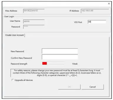 GeoVision Inc TMEB-QG-A GV-IP Thermal Camera User Guide - For the first-time users, you are requested to set up a password