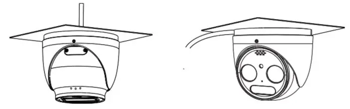 GeoVision Inc TMEB-QG-A GV-IP Thermal Camera User Guide - Install the dome and enclosure to the mounting base