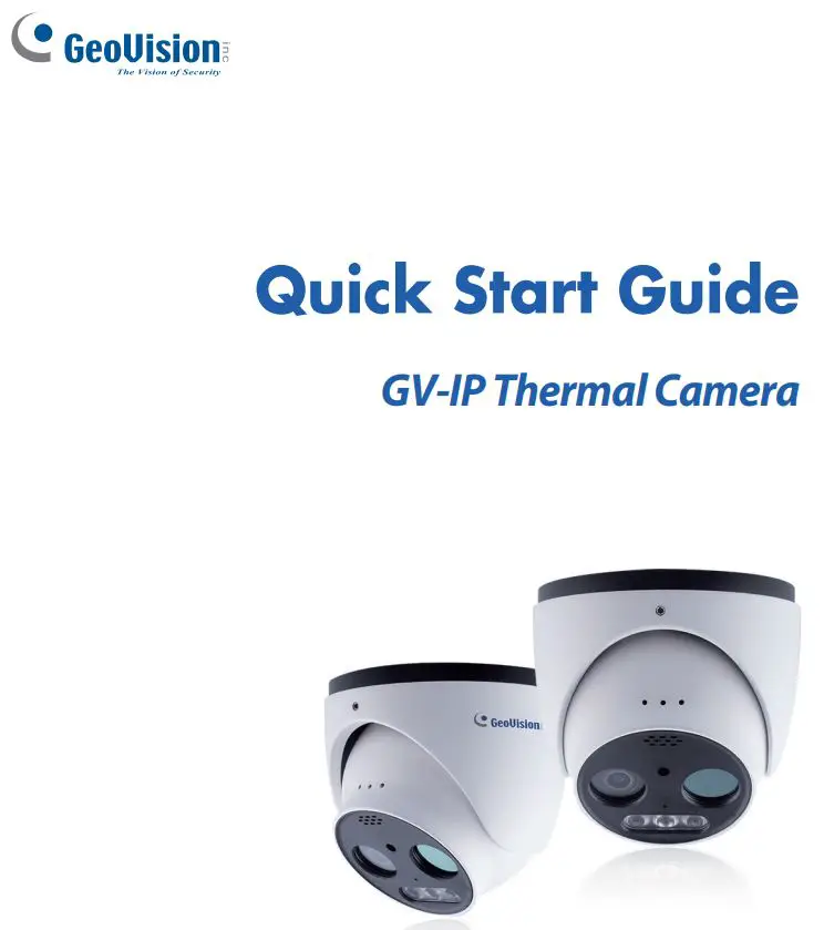 GeoVision Inc TMEB-QG-A GV-IP Thermal Camera User Guide