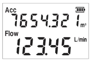 Siargo Ltd MF5700 Gas Mass Flow Meter User Manual - Starting the measurement
