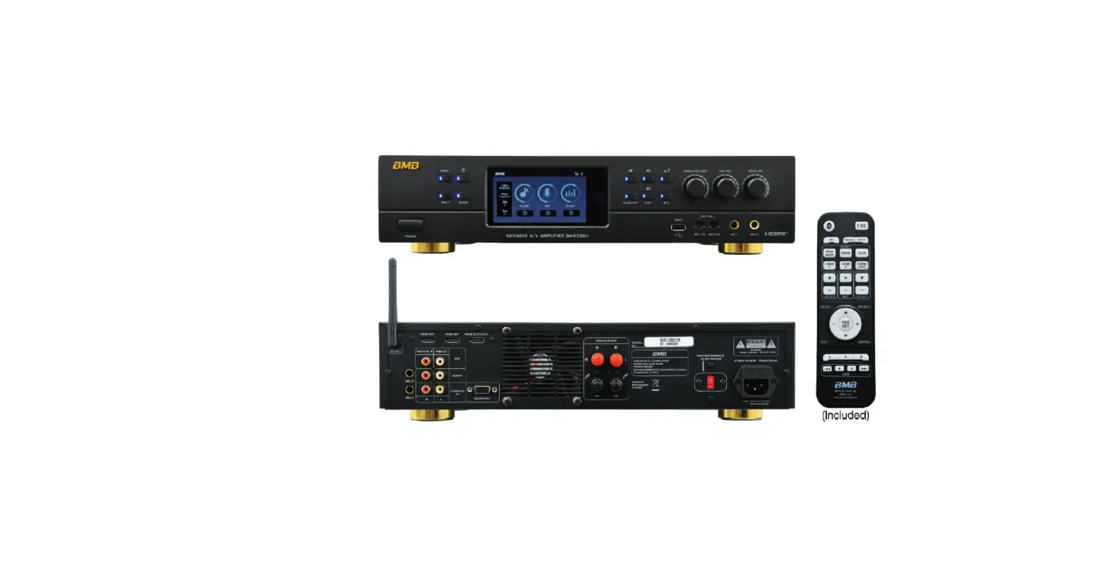 Bmb Dar-350h Power Amplifier Karaoke Owner's Manual Bmb Dar-350h Power Amplifier Karaoke Owner's Manual