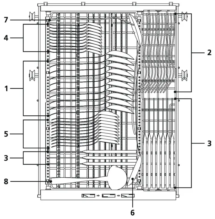 eta 238290000C Dishwasher - Cutlery rack