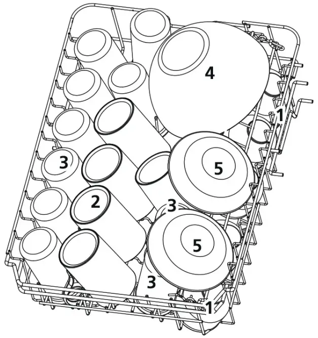 eta 238290000C Dishwasher - Loading the Rack