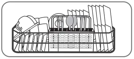 eta 238290000C Dishwasher - Scrape off any large