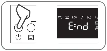 eta 238290000C Dishwasher - door is open