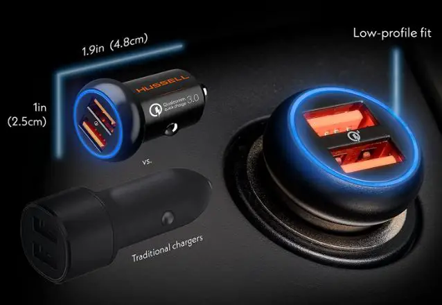 HUSSELL-IBD-331-Q3-Portable-Car-Charger-Adapter-fig-1