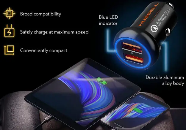 HUSSELL-IBD-331-Q3-Portable-Car-Charger-Adapter-fig-2
