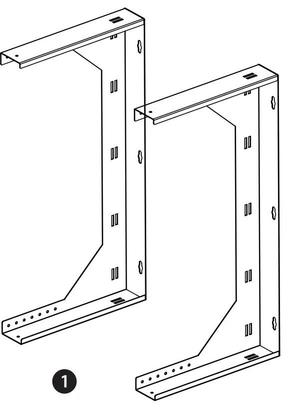 rocstor Y10E028 SolidRack Wall Mount Rack 2 Post Open Frame Adjustable Depth - fig 4