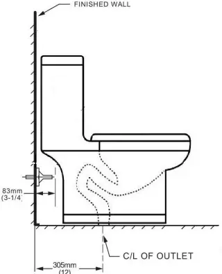 Unbranded OVS-0382Y Modern 1.28 GPF One Piece Toilet-FIG7