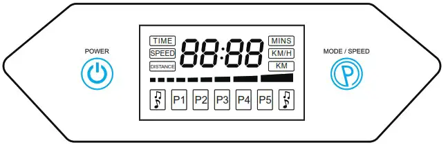 BLUEFIN FITNESS Ultra Slim Vibration Plate - CONTROLS 2