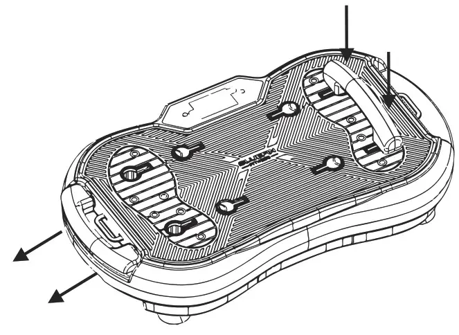 BLUEFIN FITNESS Ultra Slim Vibration Plate - CONTROLS