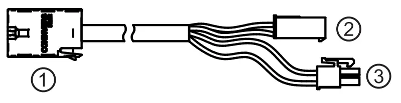 Connecting cable pluggable 0,27 m (23 395.6301)