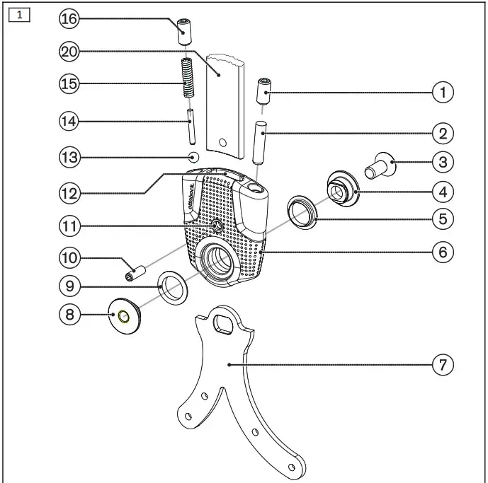ottobock 17PA1 14 Foot Stirrup for Plastic Ankle Joint - Product Overview 1