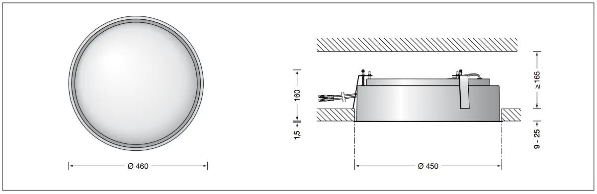 BEGA 50894.6 Recessed Ceiling Luminaire