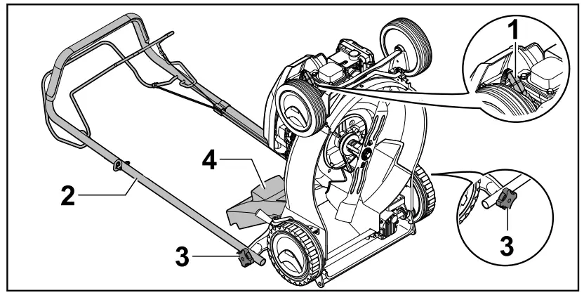 STIHL RM 253 T Petrol Lawn Mower - Cleaning