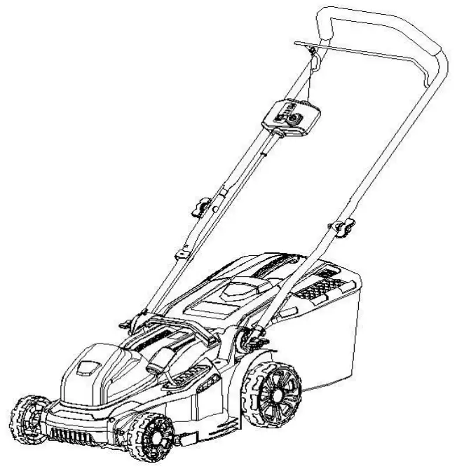 HENX A40GC14B01 40 Volt Cordless Lawn Mower -