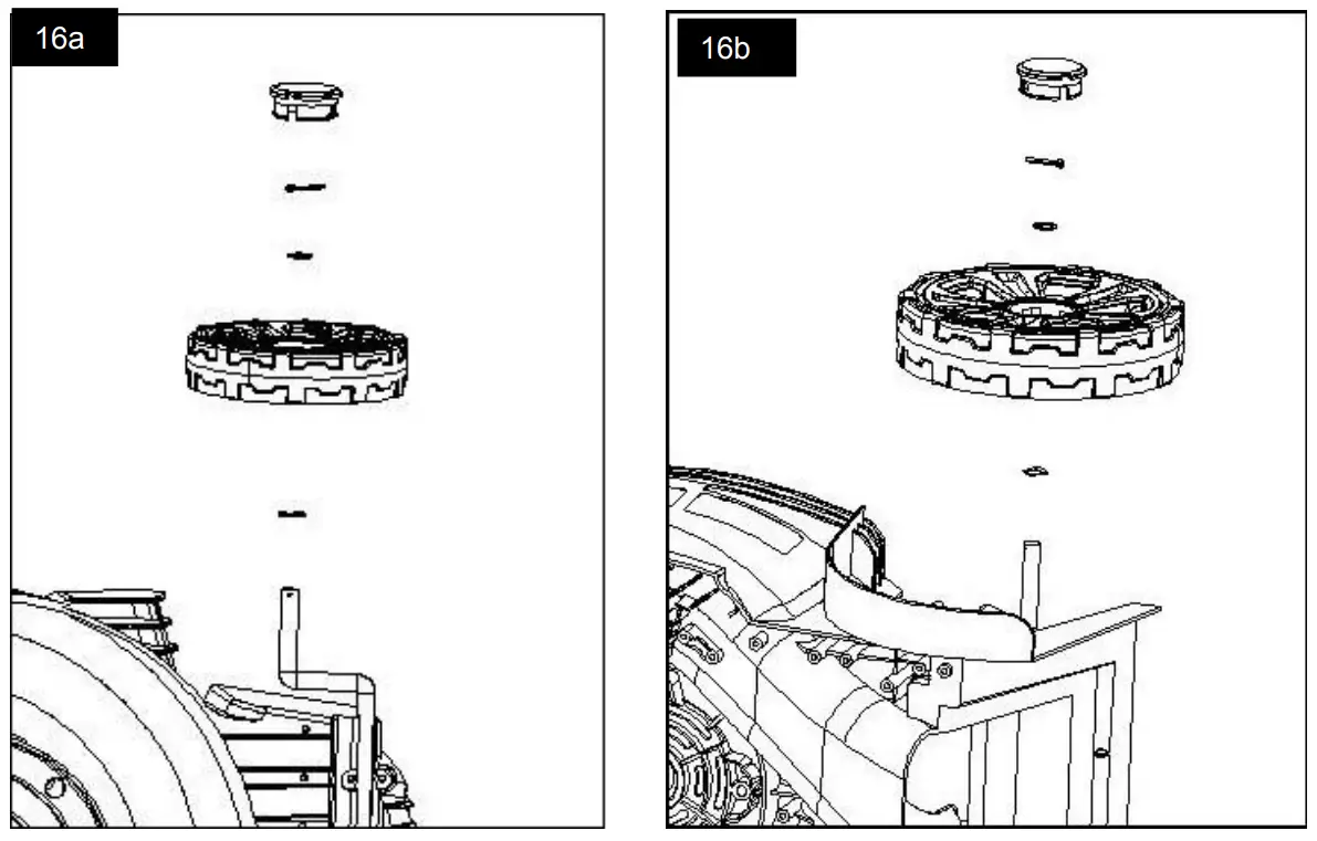 HENX A40GC14B01 40 Volt Cordless Lawn Mower - REPLACING THE WHEELS1
