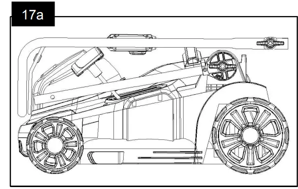 HENX A40GC14B01 40 Volt Cordless Lawn Mower - away completely f