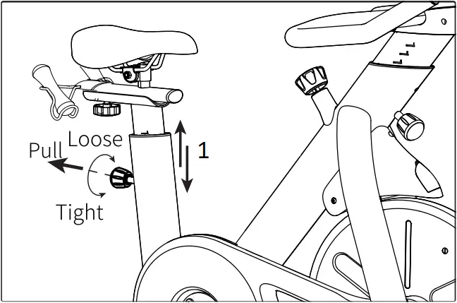 YESOUL G1 MAX - Adjust bike 2
