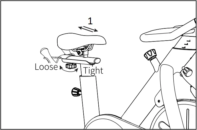 YESOUL G1 MAX - Adjust bike 3