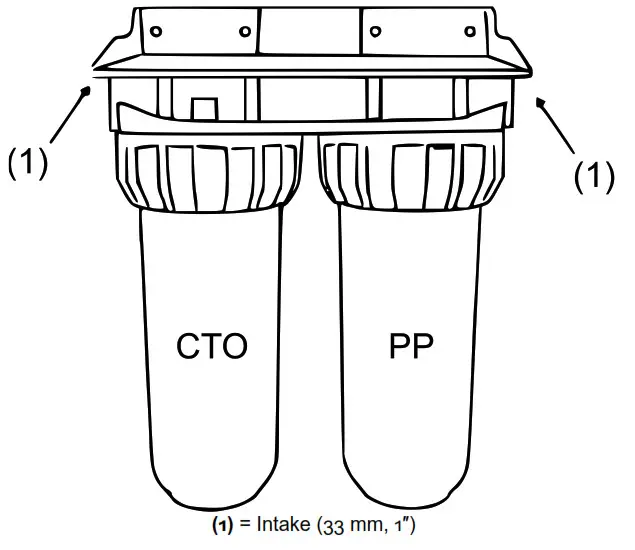 naturewater NW-BR10B3 Double Filter - Connection scheme