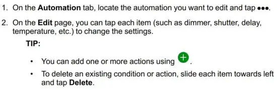 FIG 34 Editing an automation