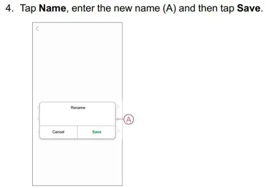 FIG 6 Renaming the device