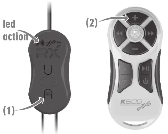 JFA K600 Long Distance Remote Control - ENCODING THE CONTROL 1