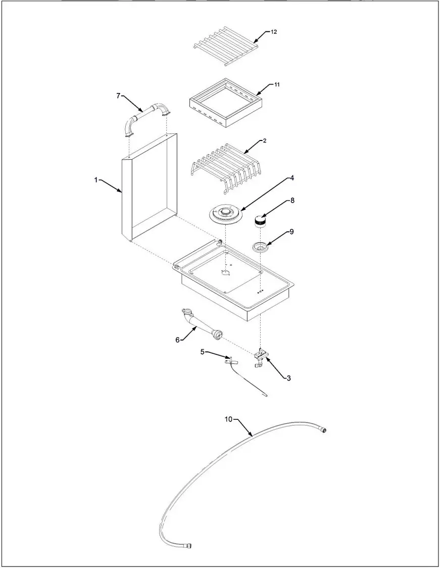 BULL 60008 60009 60008CE 60009CE Drop In Single Side Burner - fig 13