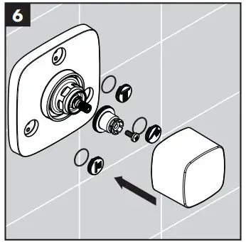 hansgrohe 15934XXX Trio Quattro Classic Diverter Valve Finish Set Chrome - fig 2