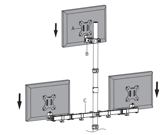 V I V O-STAND-V003E-Triple-Monitor-Desk-Stand-FIG-11