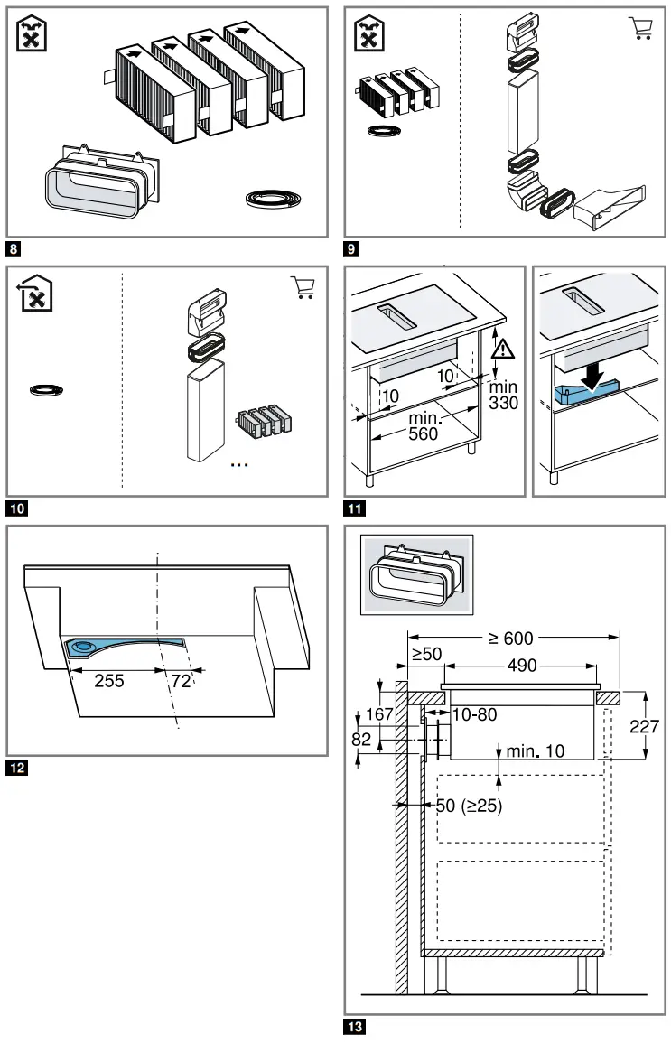 SIEMENS EH611BE15E Induction Hob with Cooker Hood - fig 3