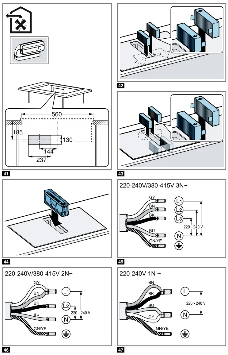 SIEMENS EH611BE15E Induction Hob with Cooker Hood - fig 8