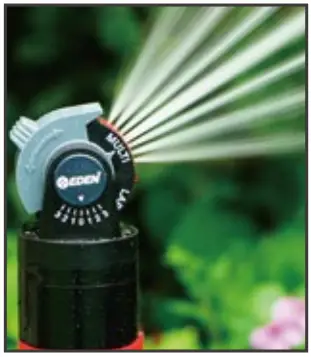 EDEN 94152EDAMZ Multi Pattern Sprinkler Plus Misting System - LEVEL