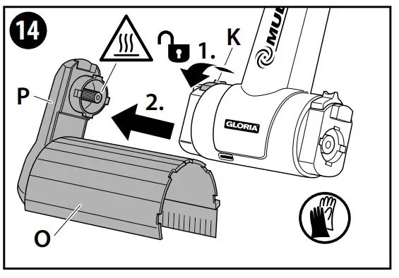 Assembly of the brushing tools
