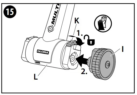 Assembly of the brushing tools