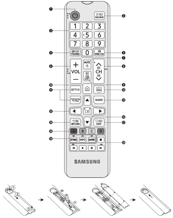 SAMSUNG Q74A GQ43Q74CAUXZG 43 Inch 4K Ultra HD Smart TV Wi-Fi Black - Remote Control
