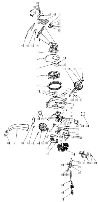AGT INDUSTRIAL AGT-DGS1500 Wood Chipper - Parts List
